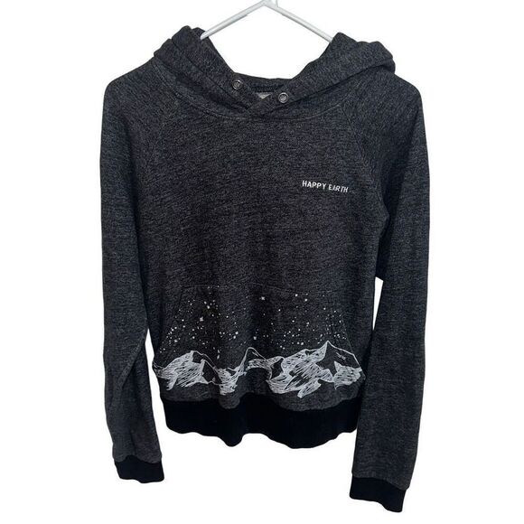 Happy Earth Tops - Women's Gray Hoodie